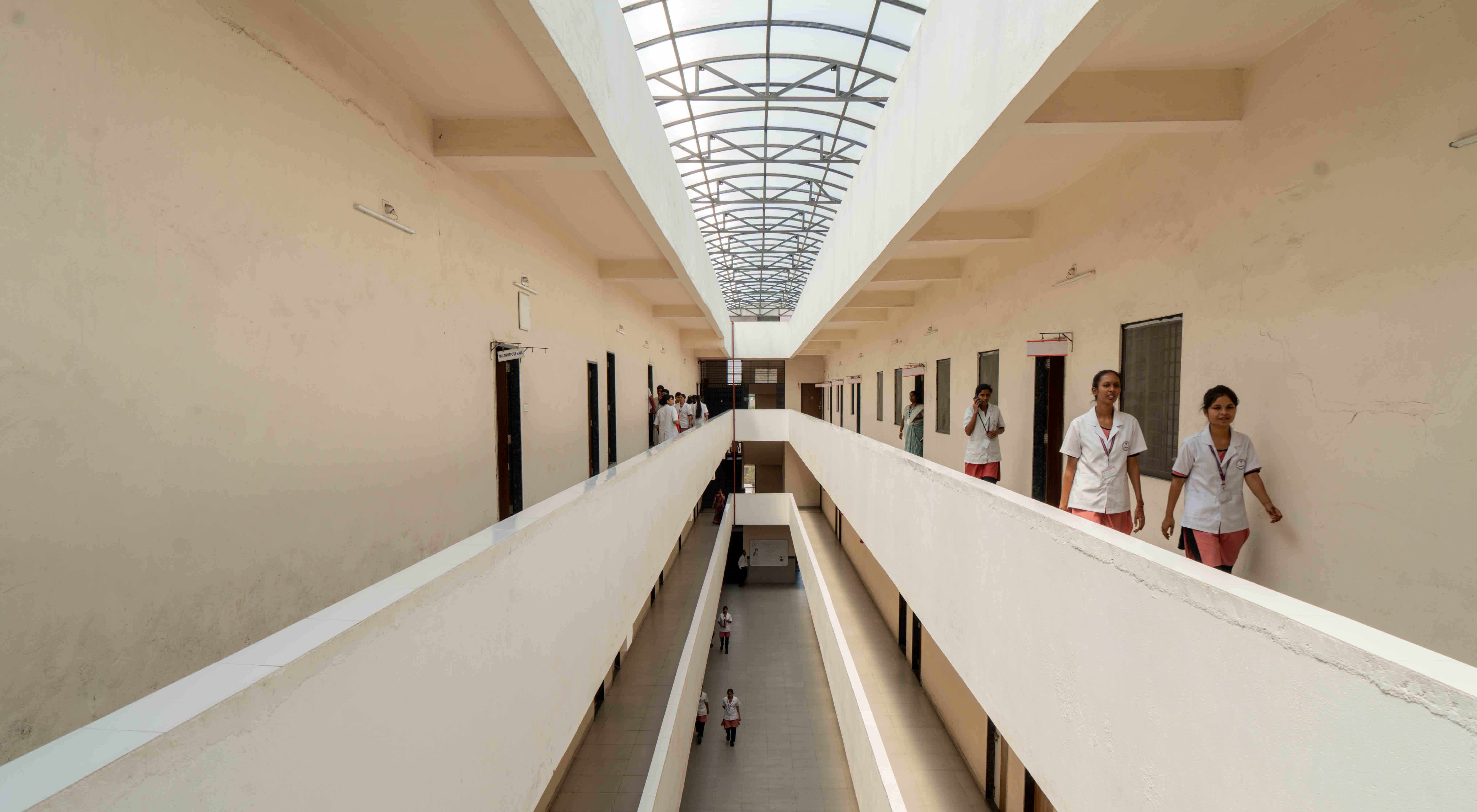 Infrastructure inside Manwatkar College of Pharmacy campus building