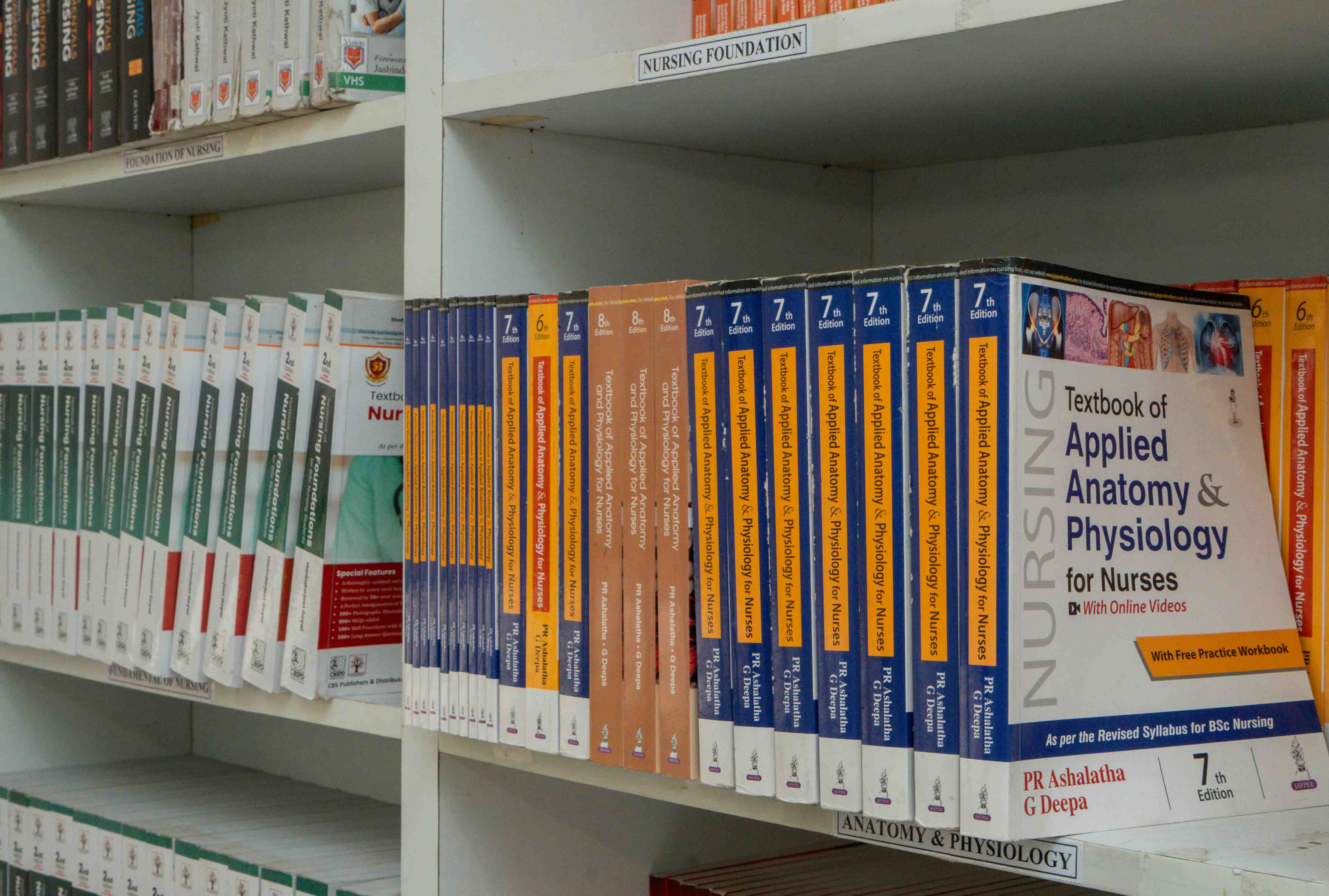 Pharmacy students studying on campus at Manwatkar College of Pharmacy