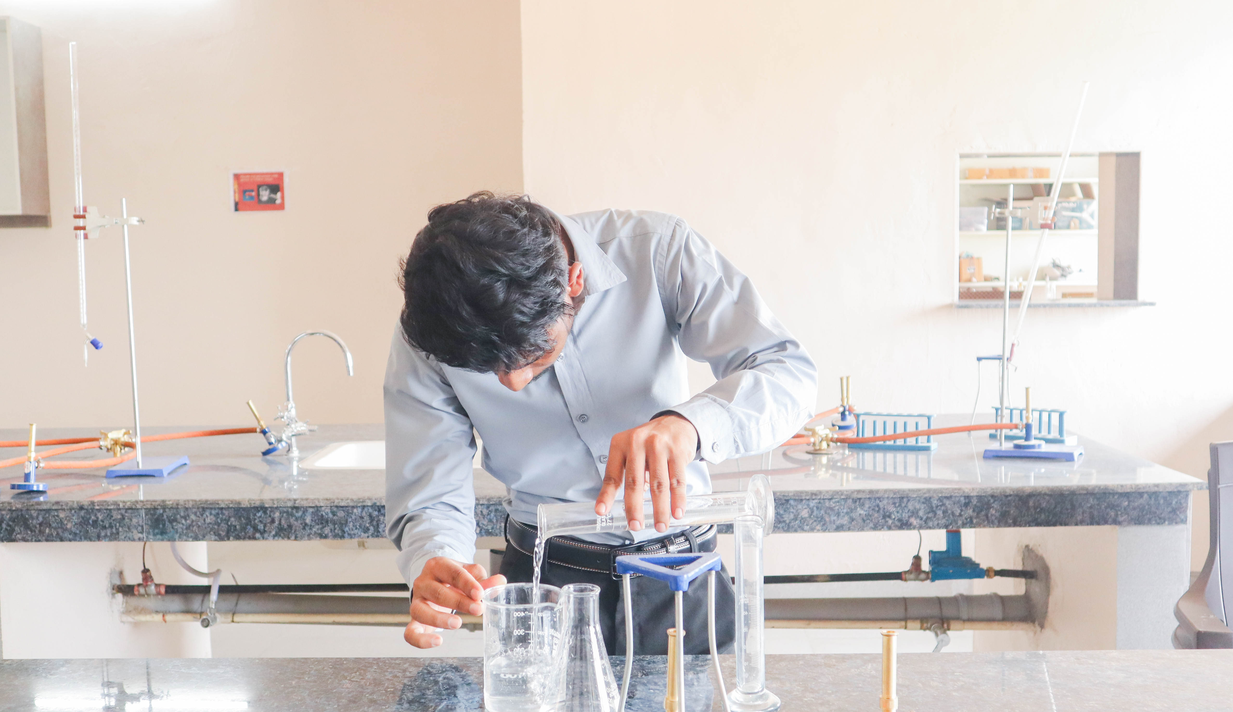 Laboratory practical session at Manwatkar College of Pharmacy